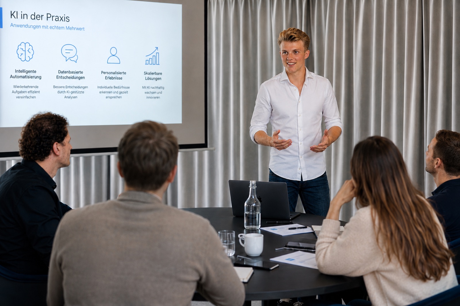 Christoph Kollmann bei einem KI-Workshop für Sachverständige